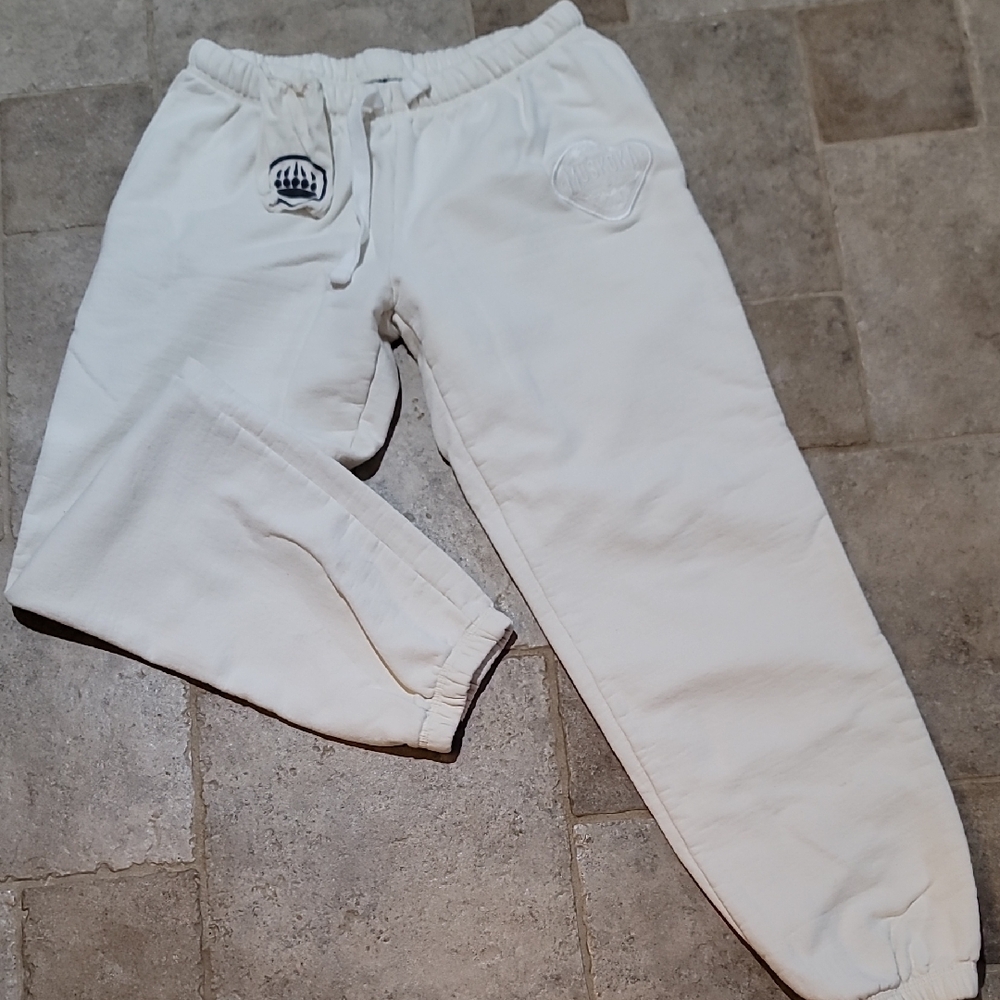 White Jogger Sweatpants